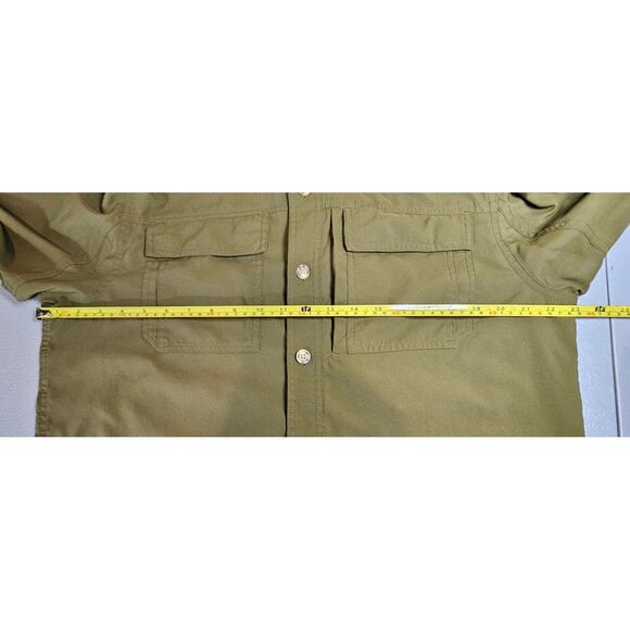 Duluth Trading Company Mens M Olive Action Standard Fit Long Sleeve Shirt - Picture 4 of 10